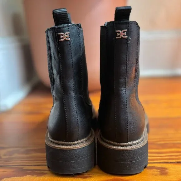 Sam Edelman Laguna Chelsea Boots in Black Leather, Size 8.5 - Picture 10 of 12